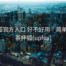 茶杯狐官方入口 好不好用｜简单总结，茶杯狐(upfox)