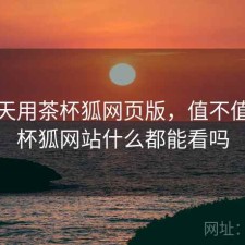 这两天用茶杯狐网页版，值不值，茶杯狐网站什么都能看吗