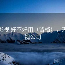 天美影视 好不好用（留档），天美影视公司