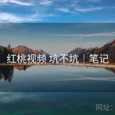 红桃视频 坑不坑｜笔记